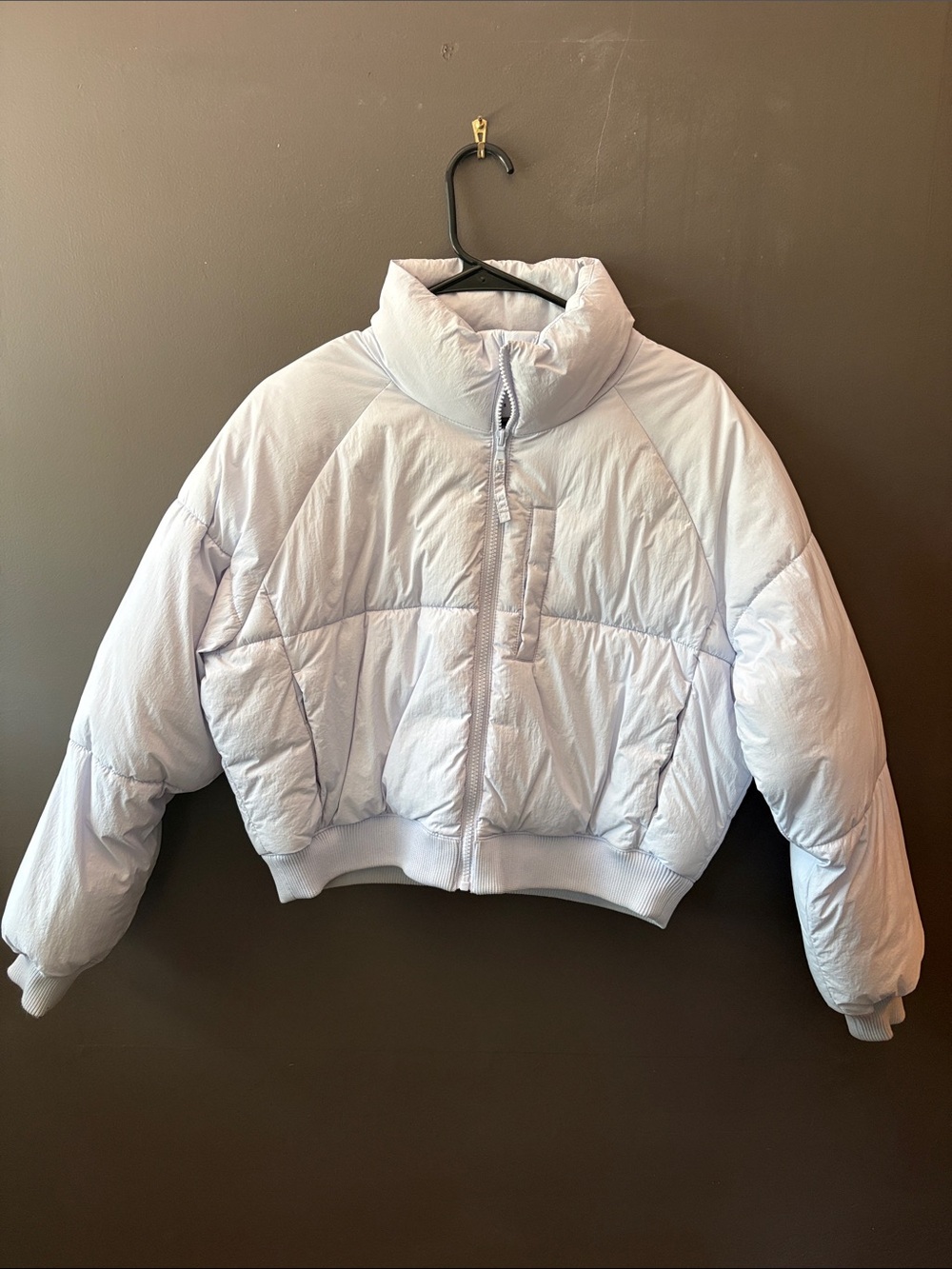 Old Navy Light Blue Cropped Puffer Jacket